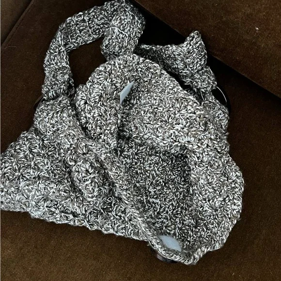 Stylish Tan Knit Women's Bag - Picture 4 of 4